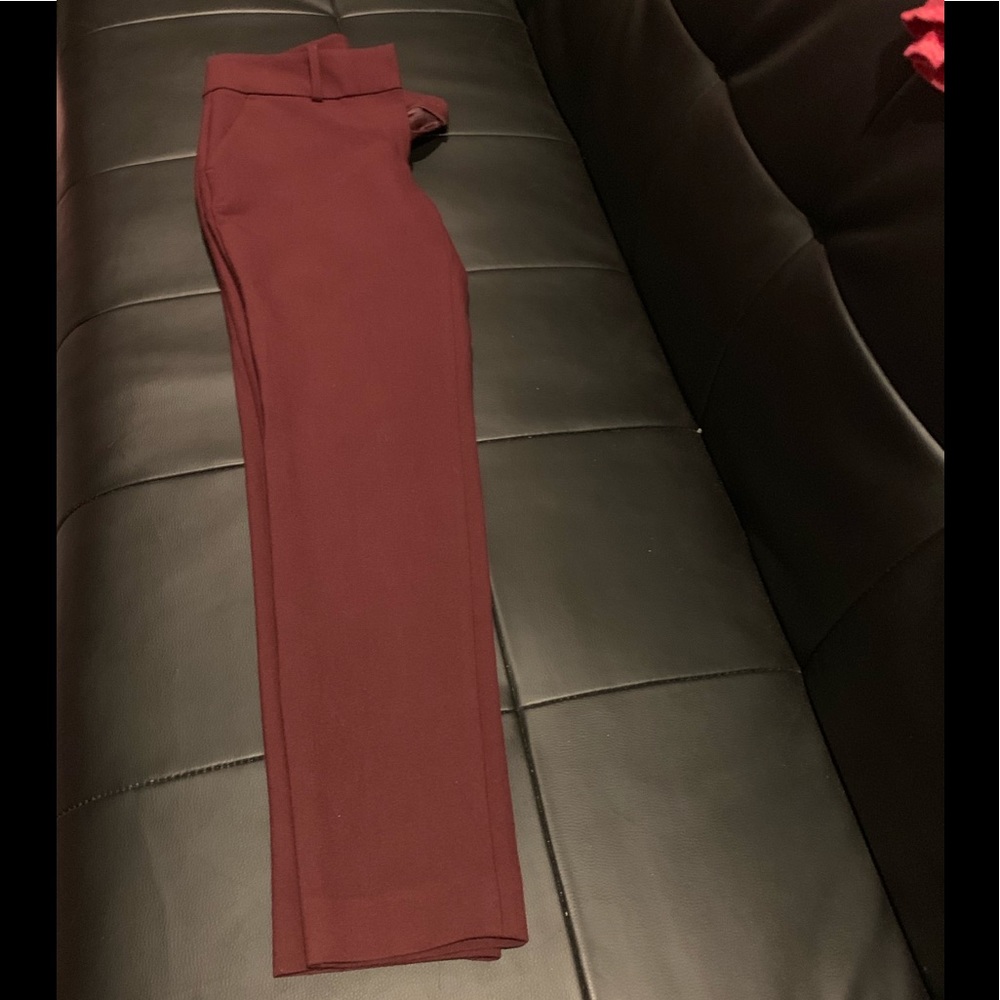 Express size 2 pants. Maroon color.